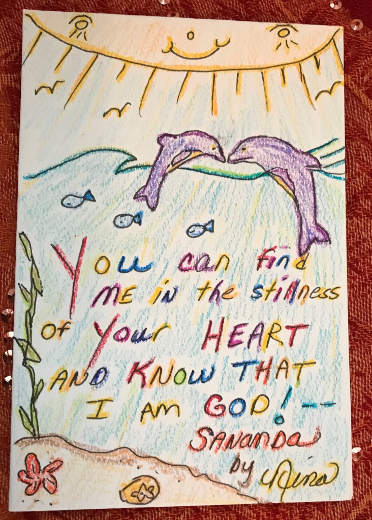 You can find me in the stillness of your heart and know that I am GOD - Sananda